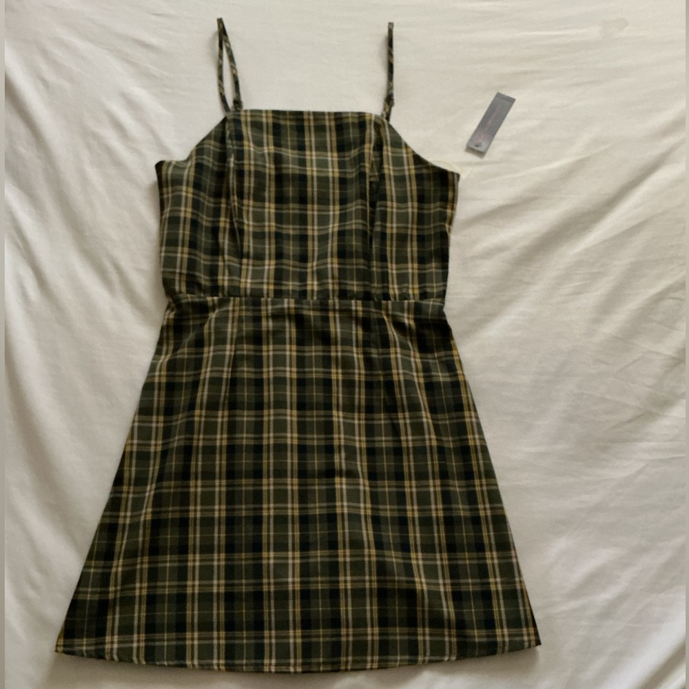 Plaid Sleeveless Dress